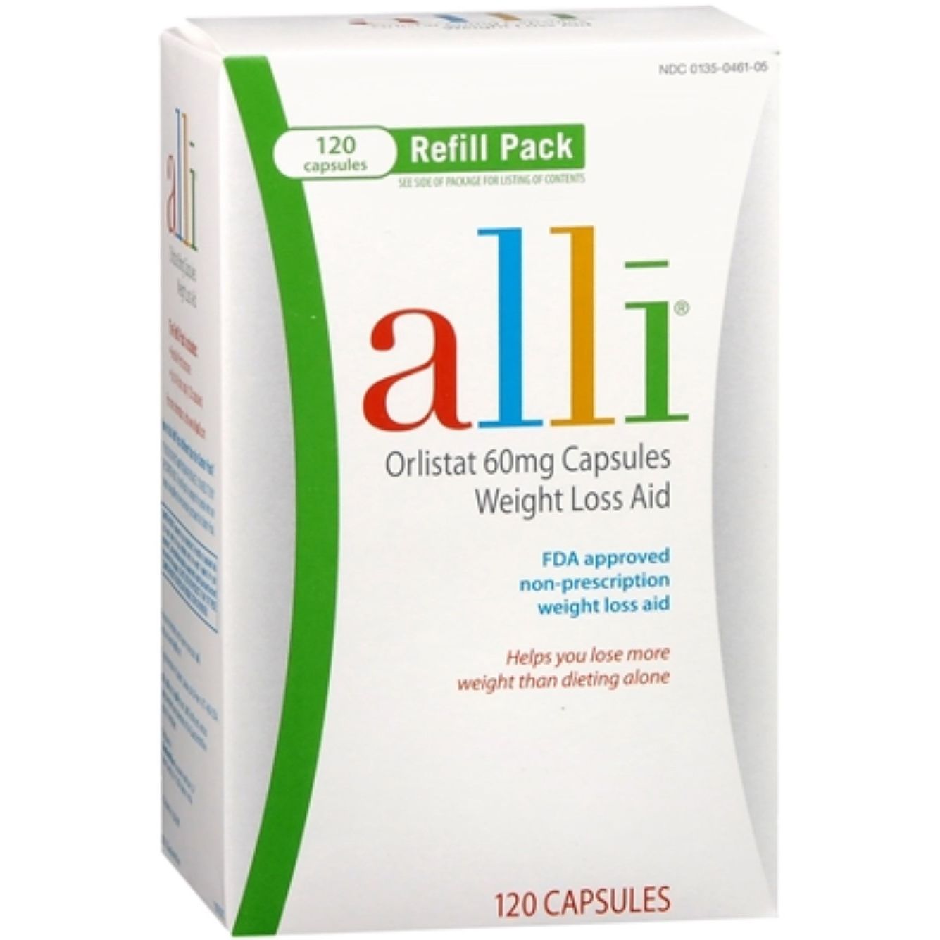 Alli Refill Pack Orlistat 60 Mg Capsules Weight Loss Aid