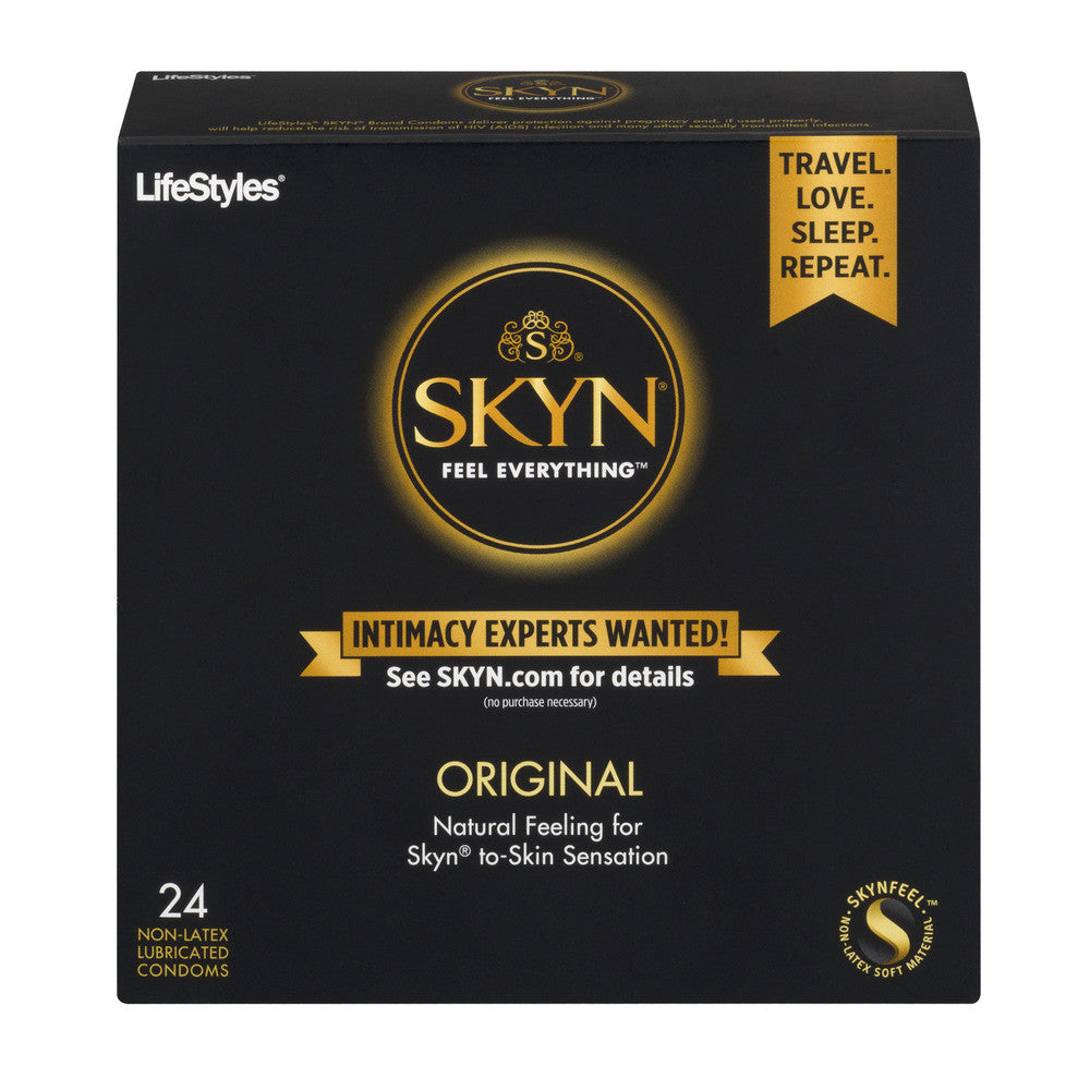 SKYN Original Non-Latex Condoms, Natural Feel Polyisoprene, 24 Count