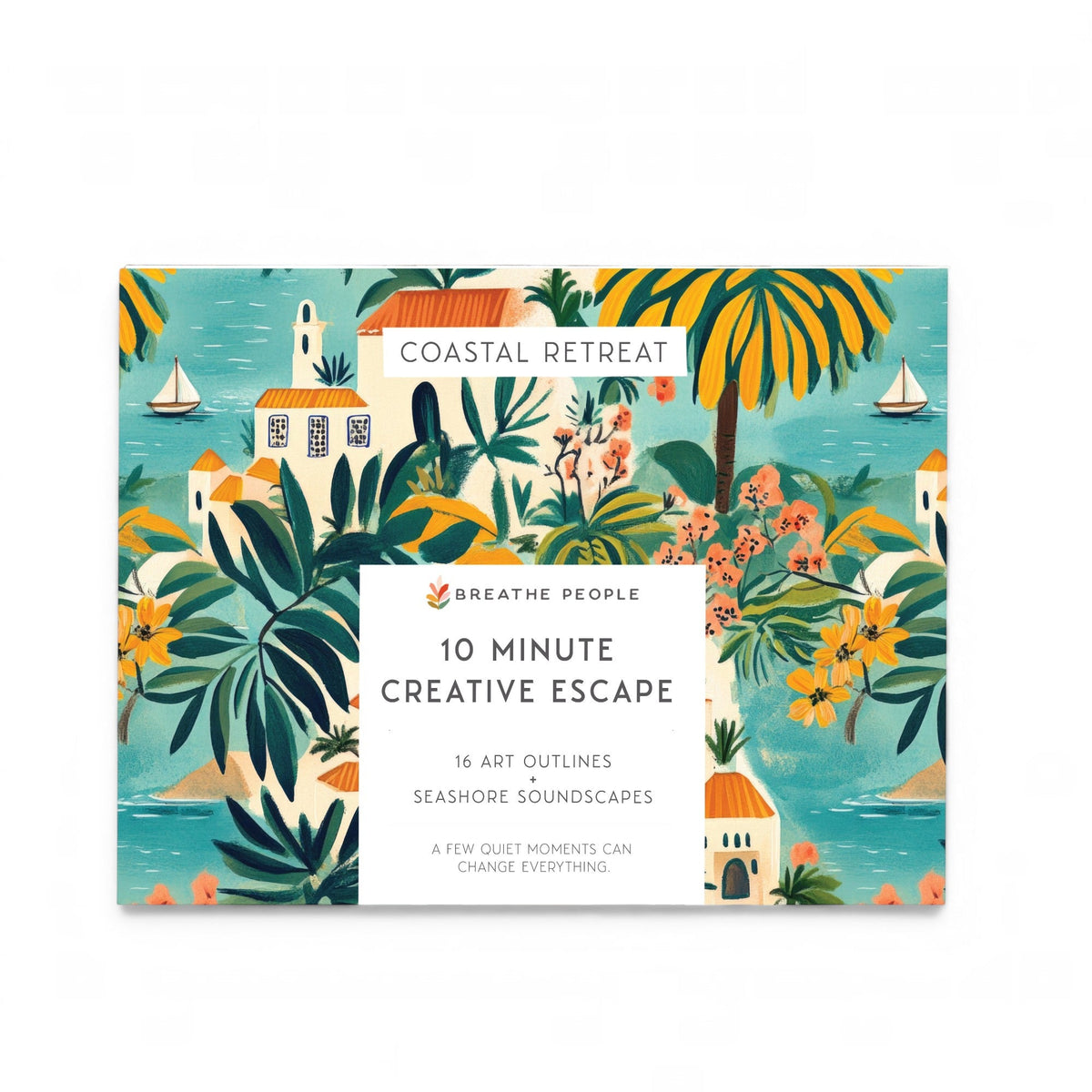 10 Minute Creative Escape Art Book - Coastal Retreat