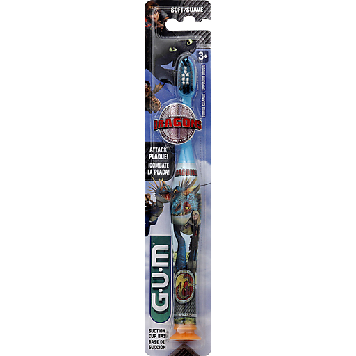 GUM Toothbrush, DreamWorks Dragons, Soft 4060, 3