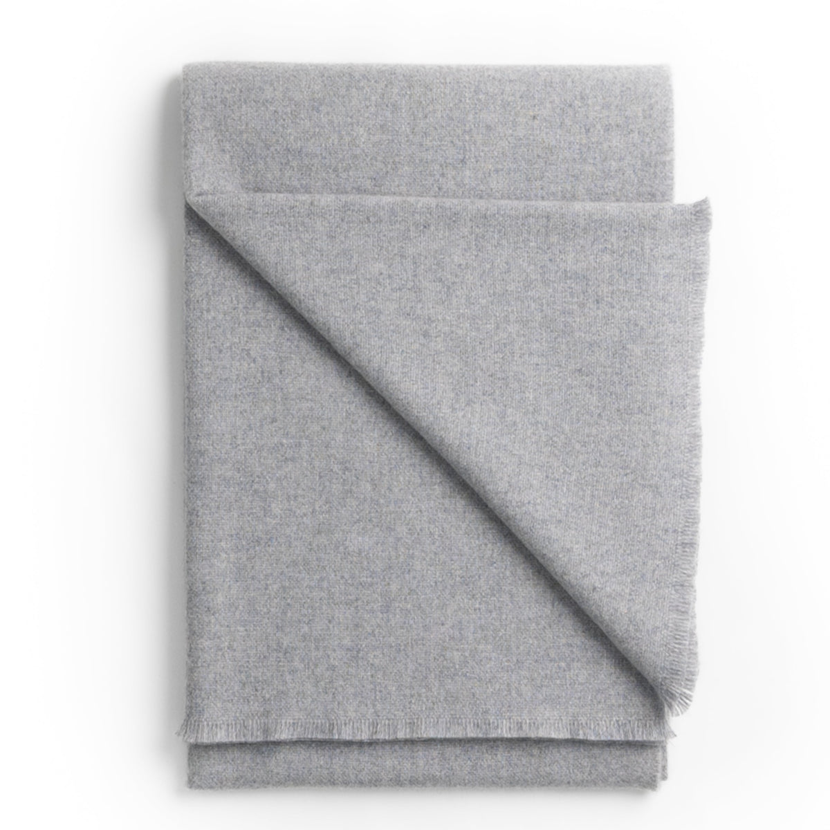 Luxury Cashmere Throw - Silver