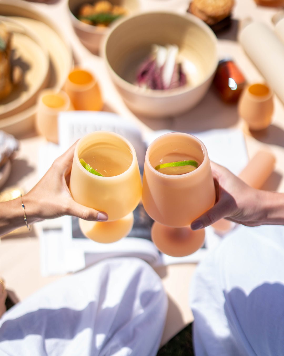 wheat + oat | swepp | silicone unbreakable wine glasses