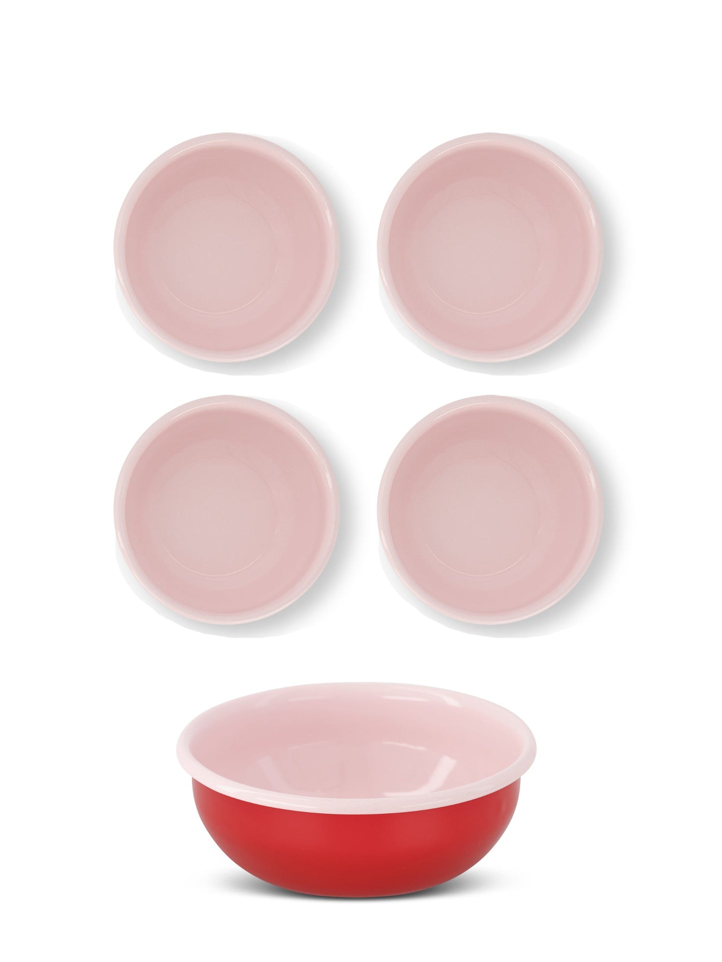 S/4 Enamel Cereal Bowl - Two Tone