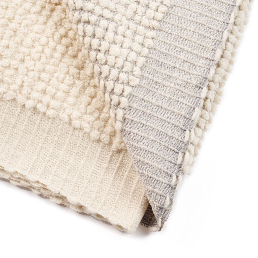 Butterscotch Handloom Hand Knotted Textured Plush Merino Throw