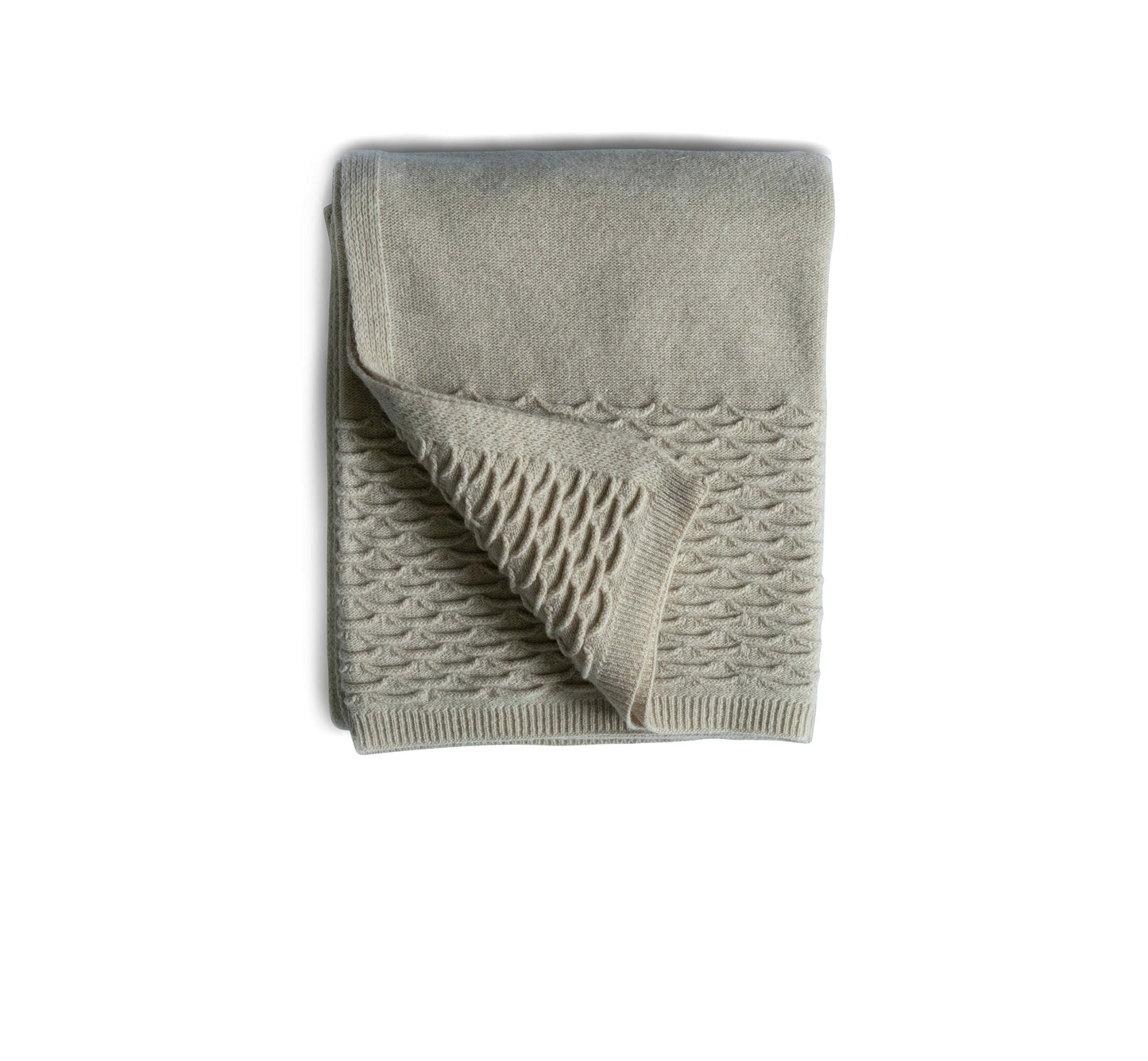 Baby Blanket Knit Scallops