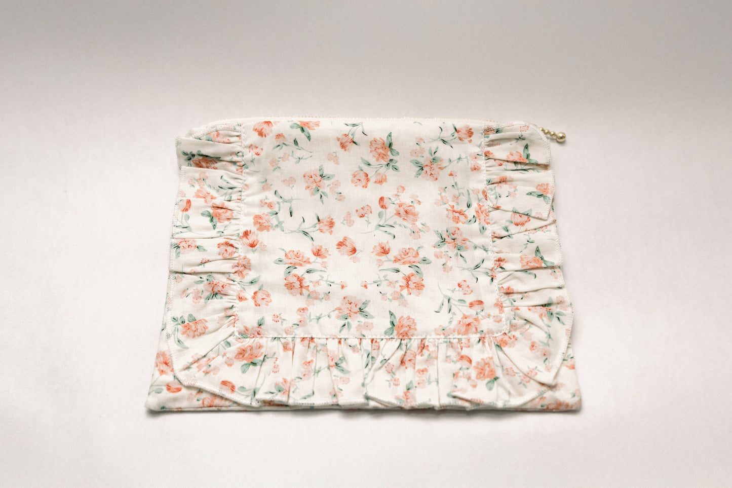 Vintage-Inspired Floral Pouch- Peony Charm