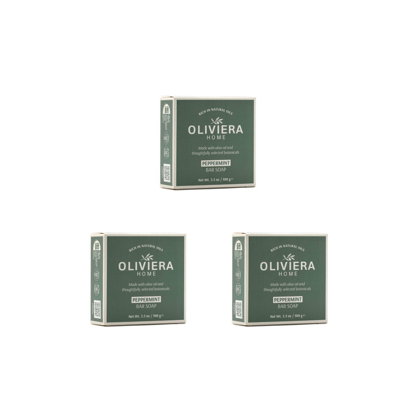 Peppermint Bar Soap Trio