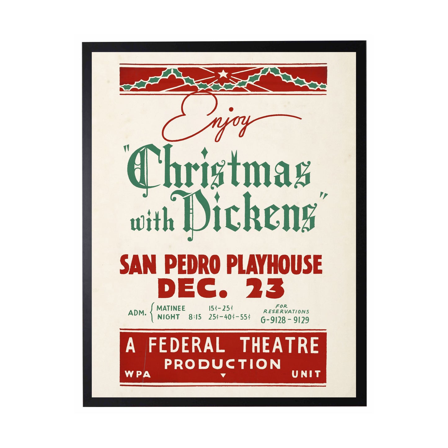 Vintage Christmas with Dickens Show Poster