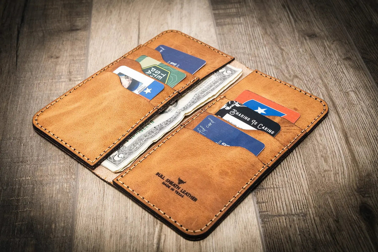 Western Long Wallet - Saddle Tan