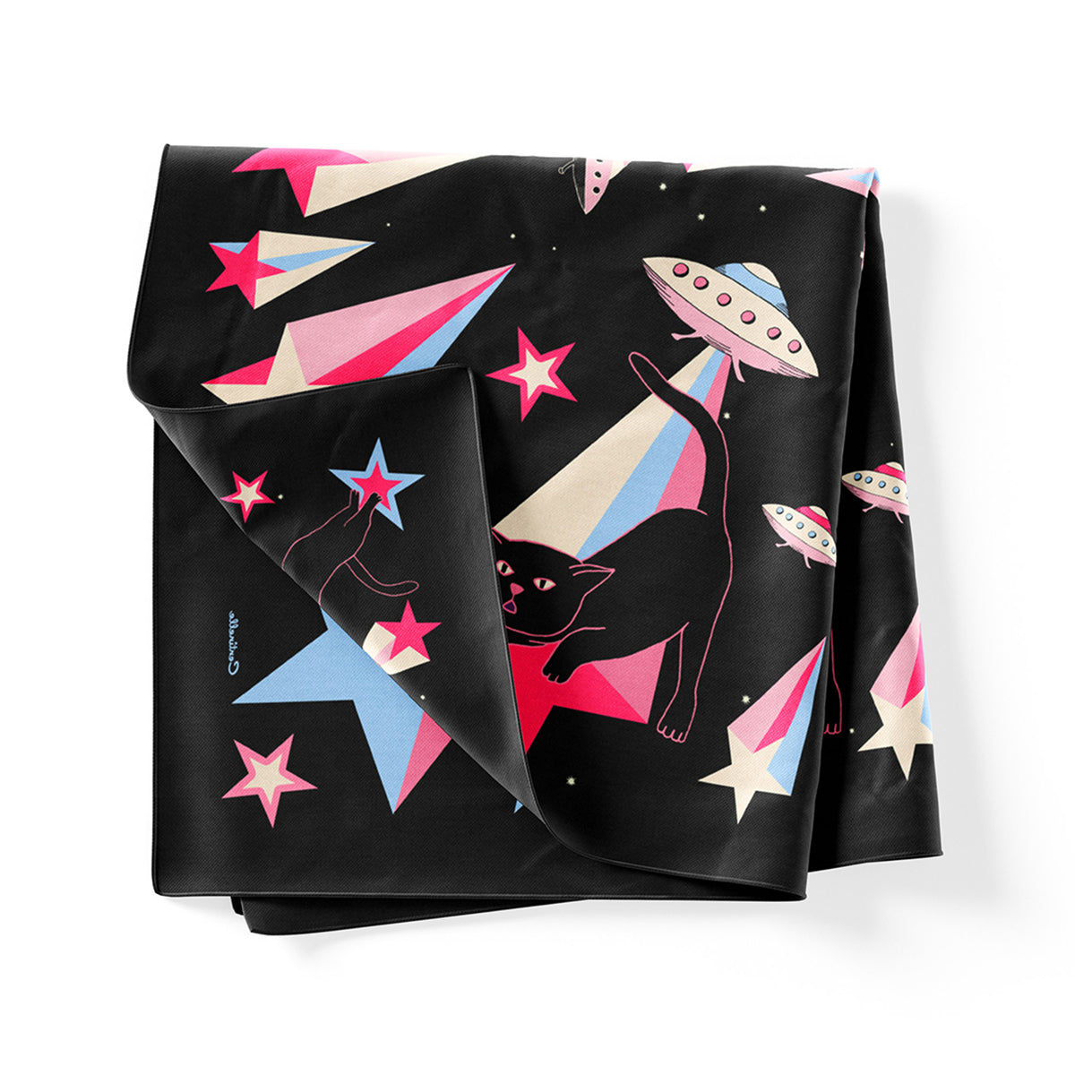 Cat Abduction Cotton Silk Bandana - Osadia Concept Store