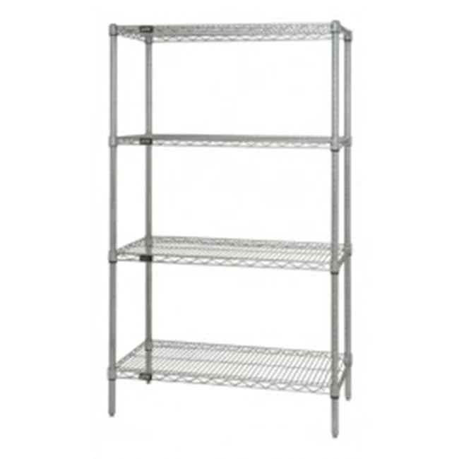 18"D x 42"W Stainless Steel Wire Shelves (4-Pack)