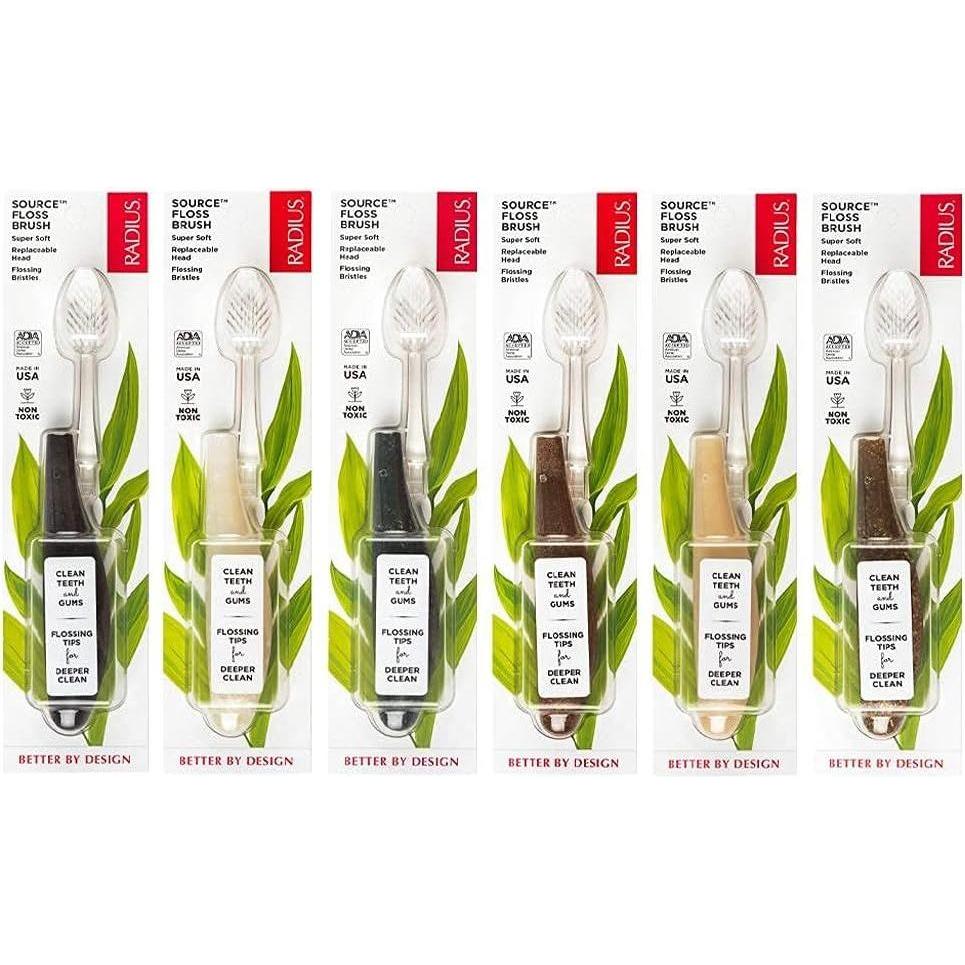 Radius Source Brush Medium Replaceable Head Toothbrush (Assorted Colors)