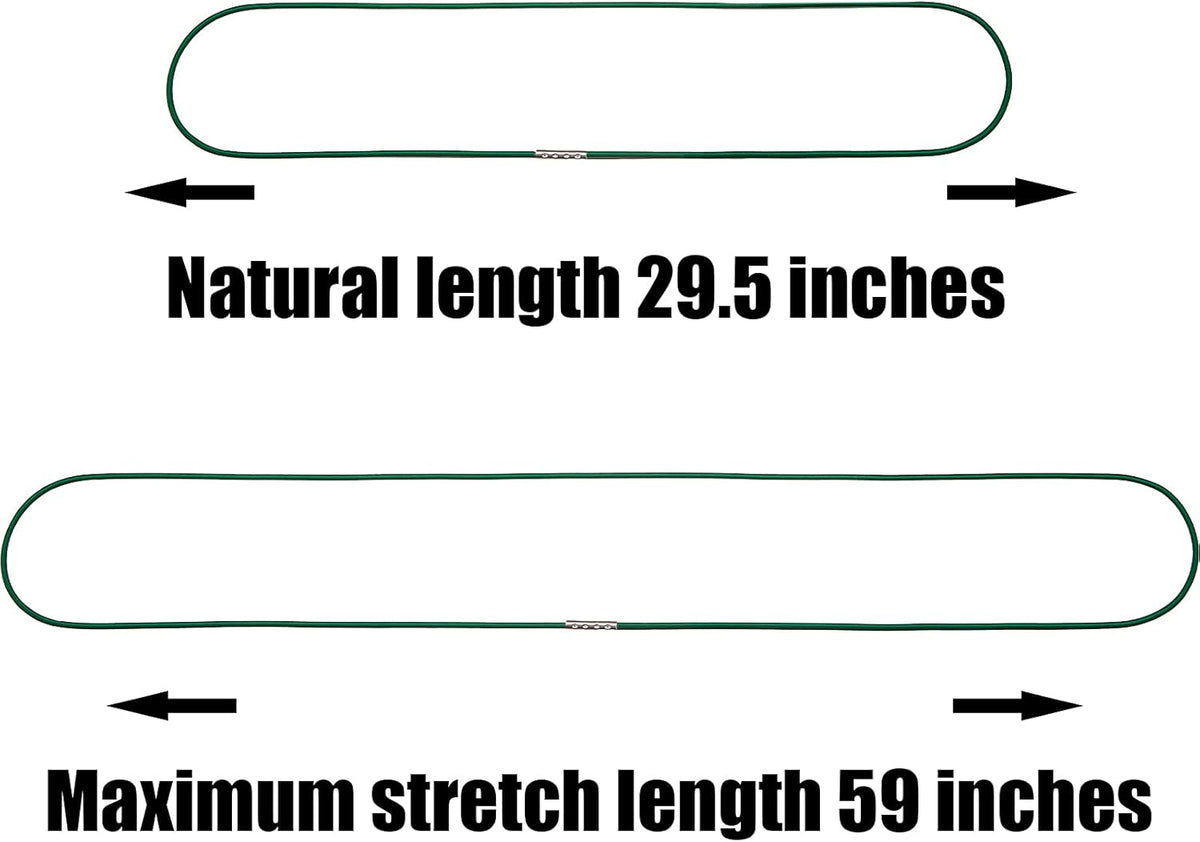 Elastic Rubber Bands for 30-64 Gallon Garbage Can, Colorful (14 Colors, 59")