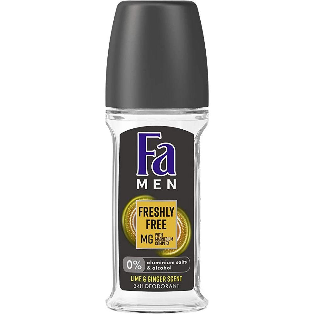 Fa Men Freshly Free Mg Lime & Ginger Deodorant Roll-On 50ml