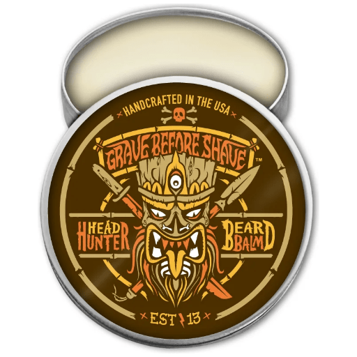 Grave Before Shave Head Hunter Beard Balm Tropical Summer Aroma 2 oz