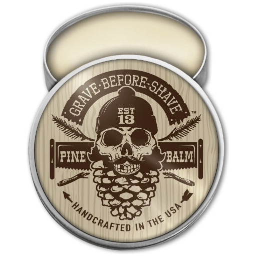Grave Before Shave Pine Scent Beard Balm pine cedar Wood Scent 2 oz