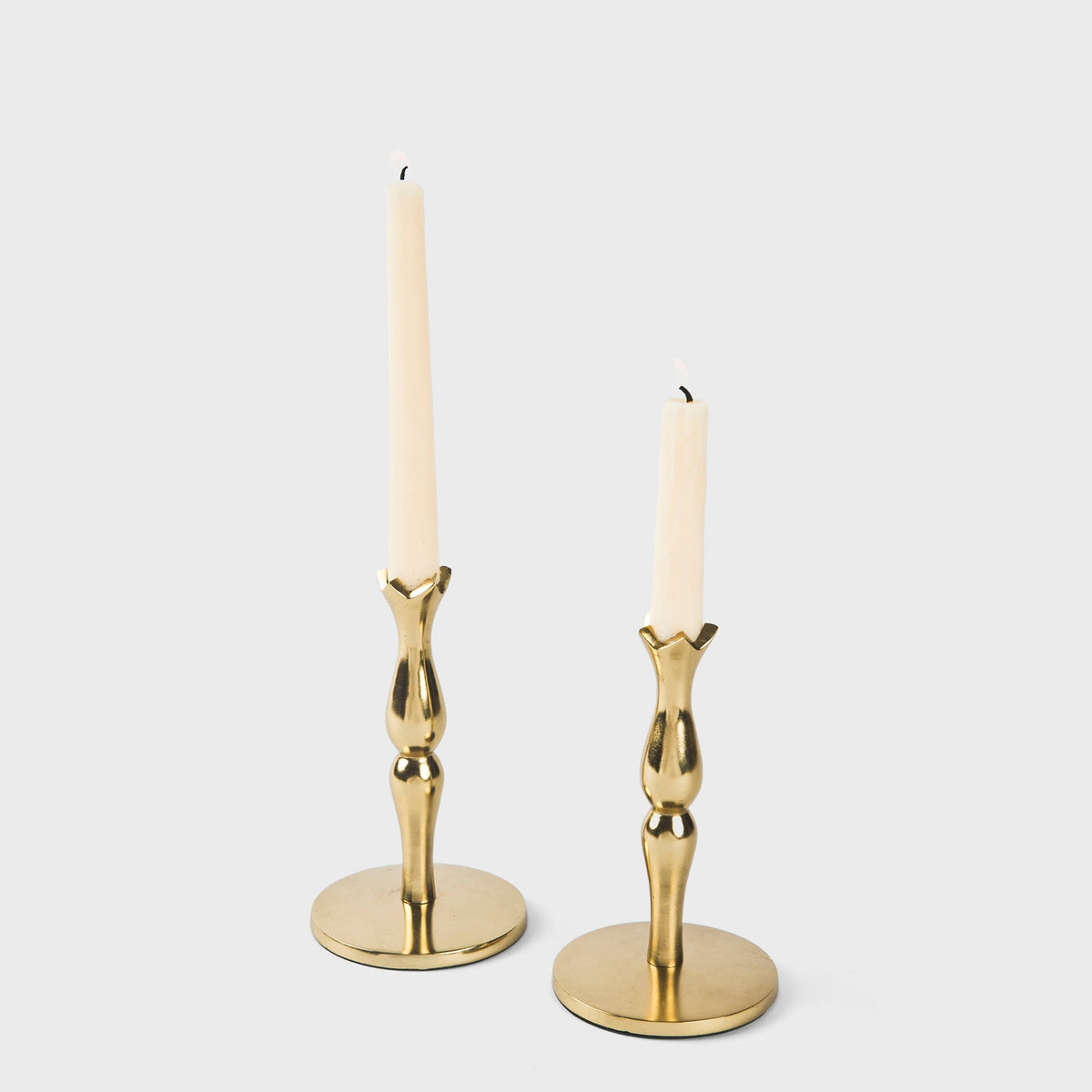 Holiday Accents Brass Candlesticks – Set of 2