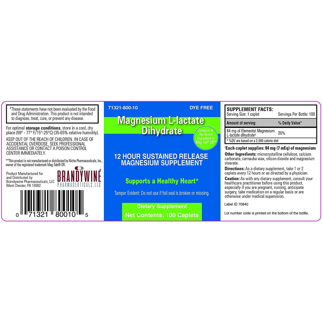 Brandywine Magnesium L-lactate Dihydrate
