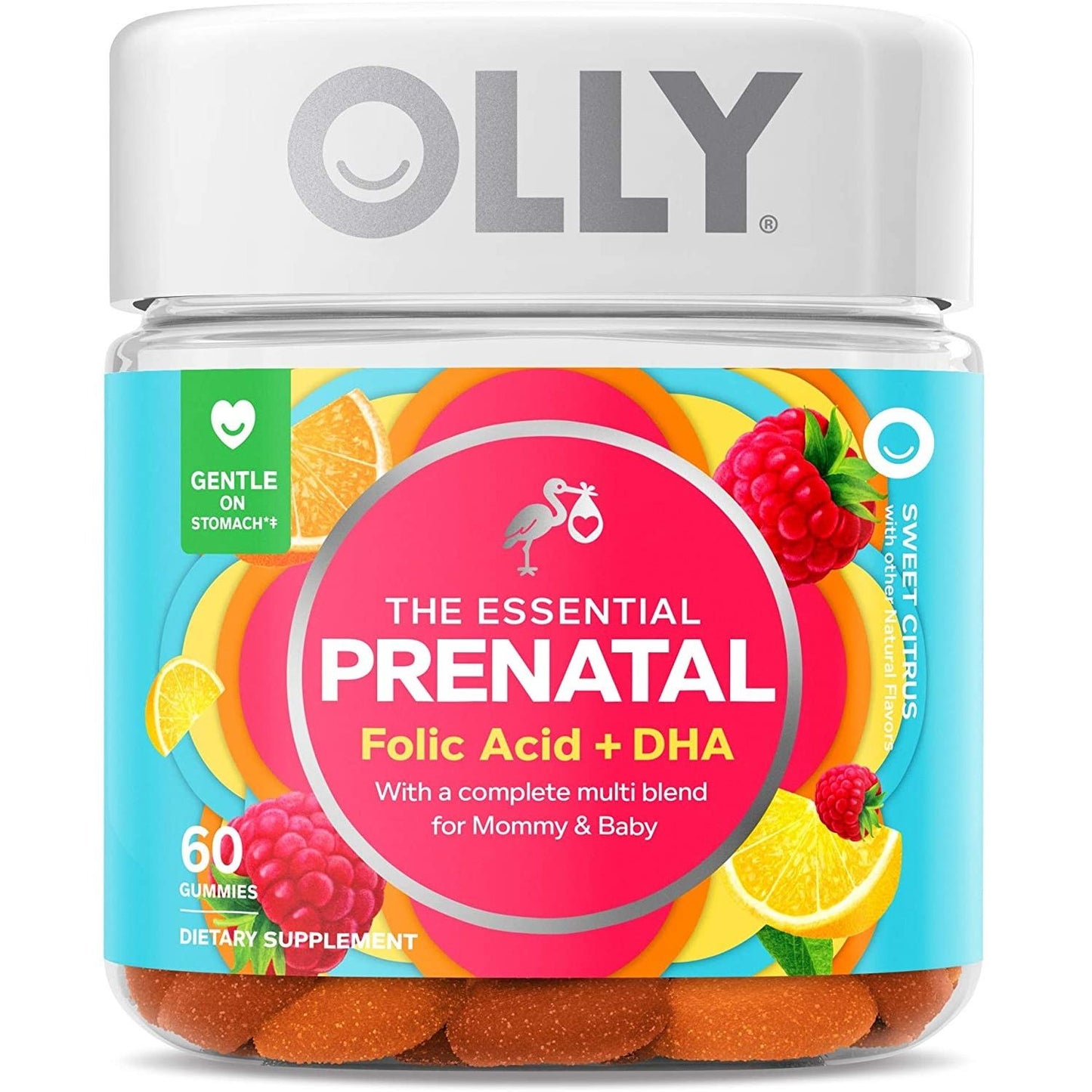 Olly Essential Prenatal Multivitamin Gummies - Sweet Citrus