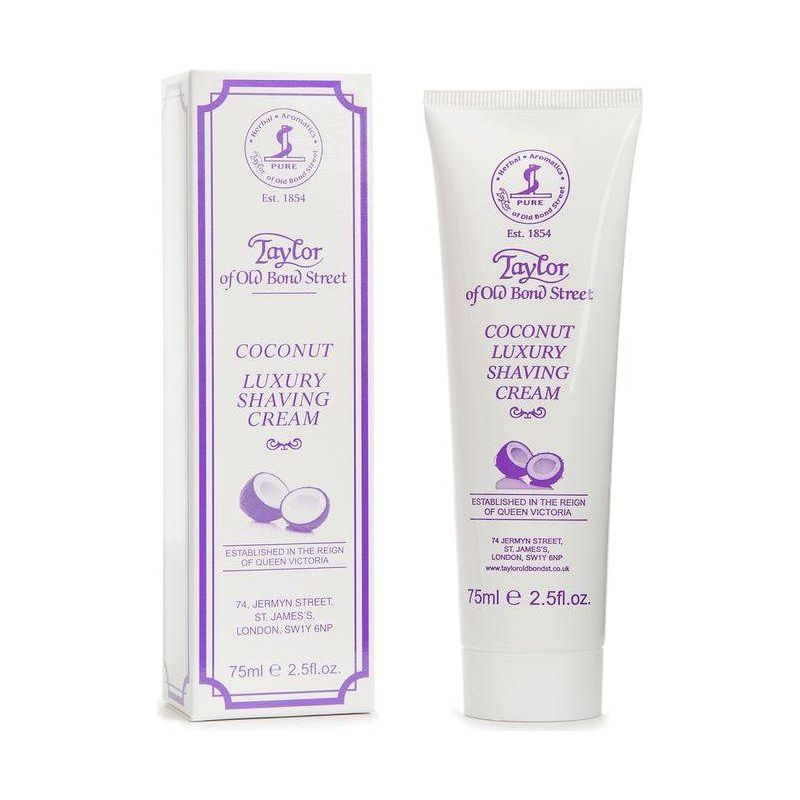 Taylor Of Old Bond Street Coconut Luxury Shaving Cream Tube 75ml