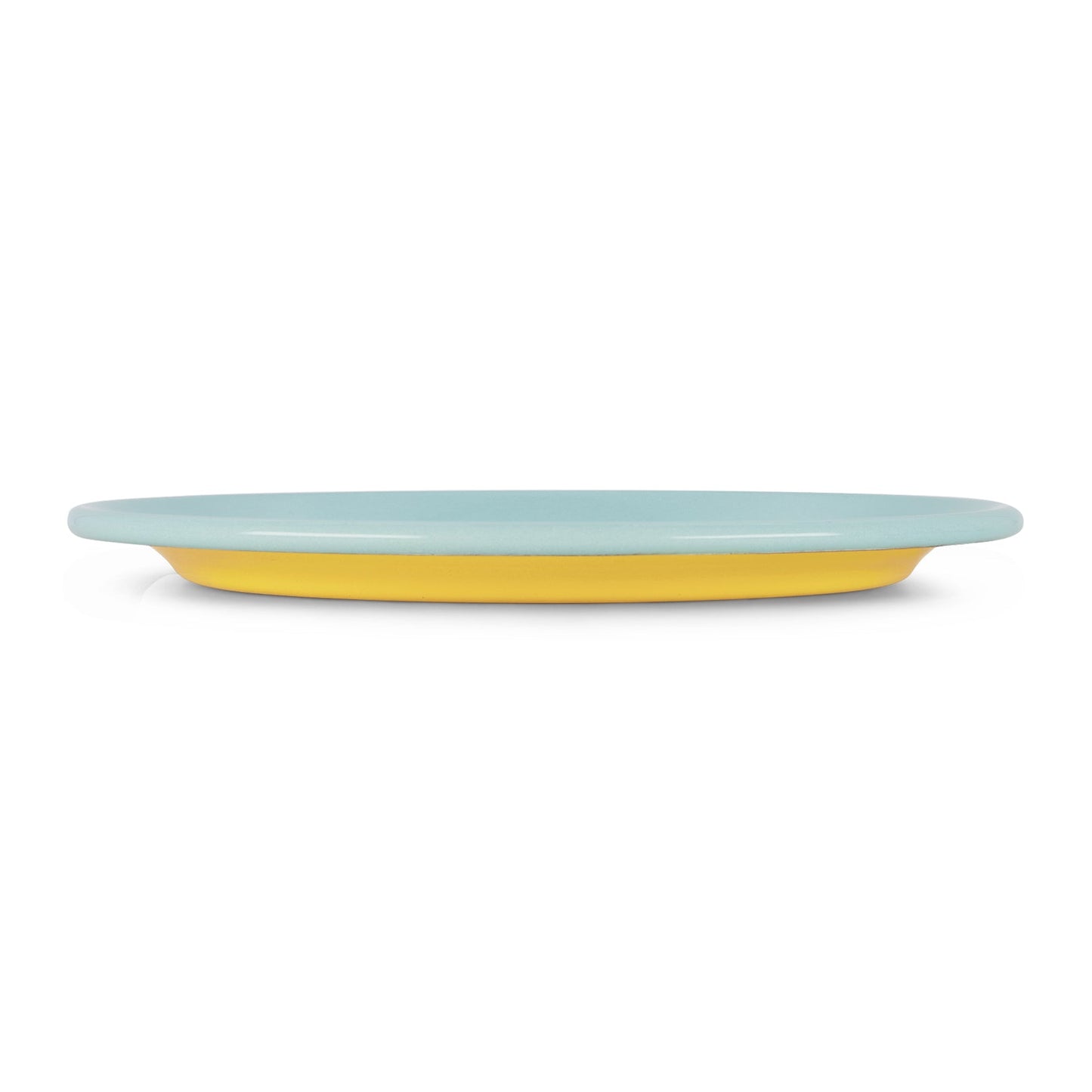 S/4 Enamel Dinner Plate - Two Tone