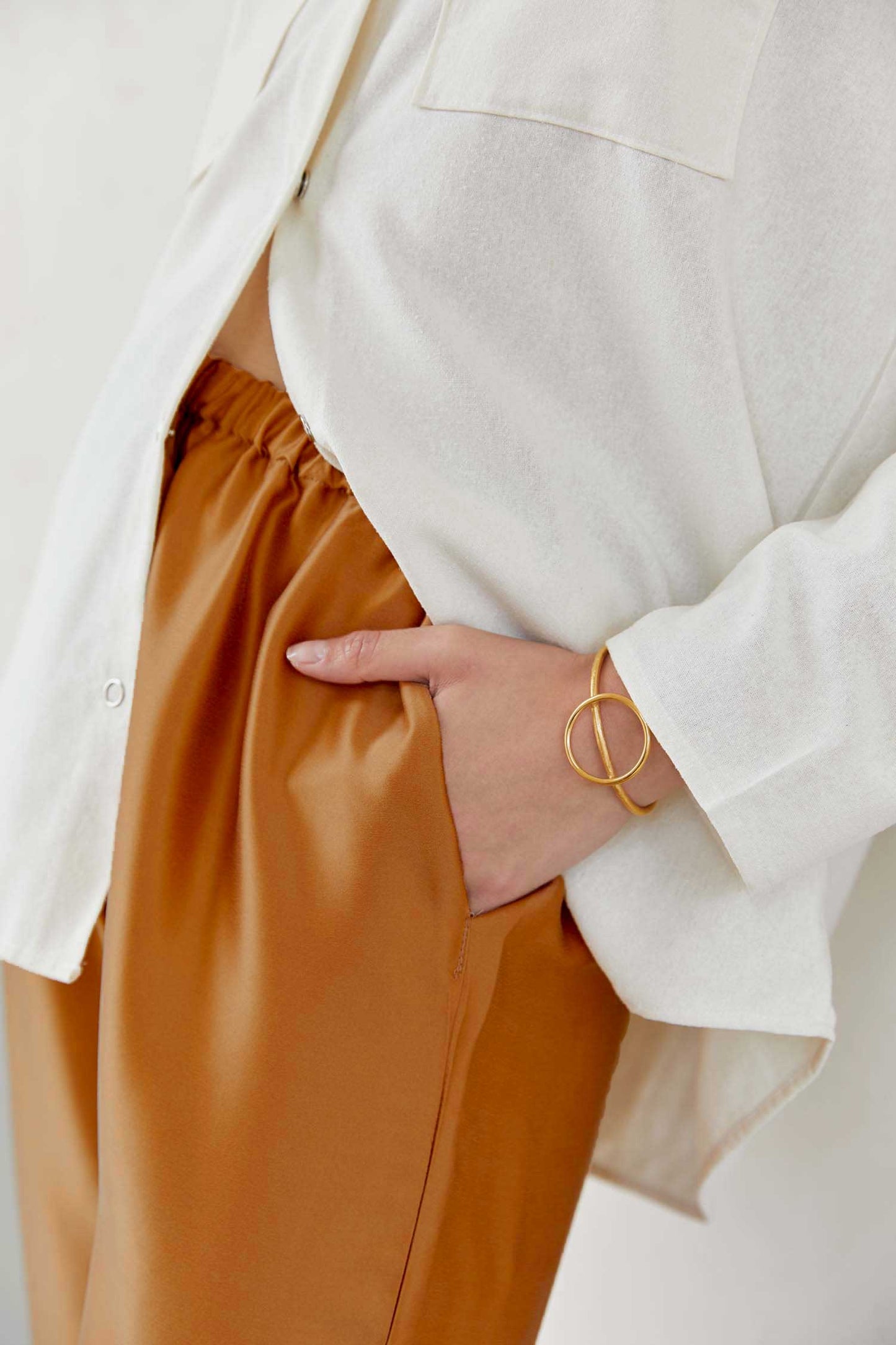 Washed Silk Pocket Trouser