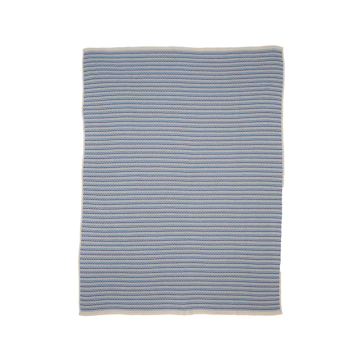 Block Lines - Cotton Sustainable Knit Geometric Throw Blanket