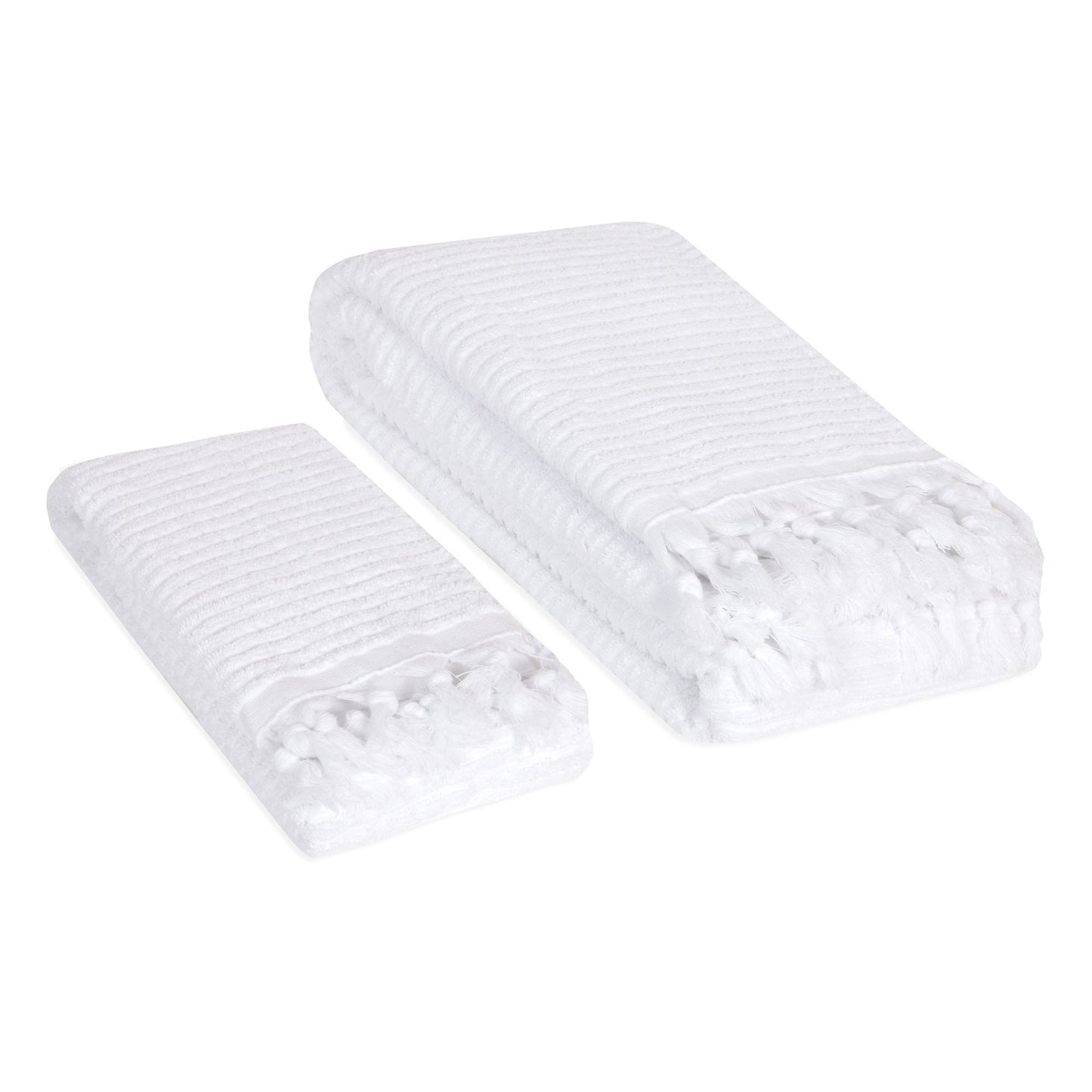Ribbed Loom Terry Towel Set