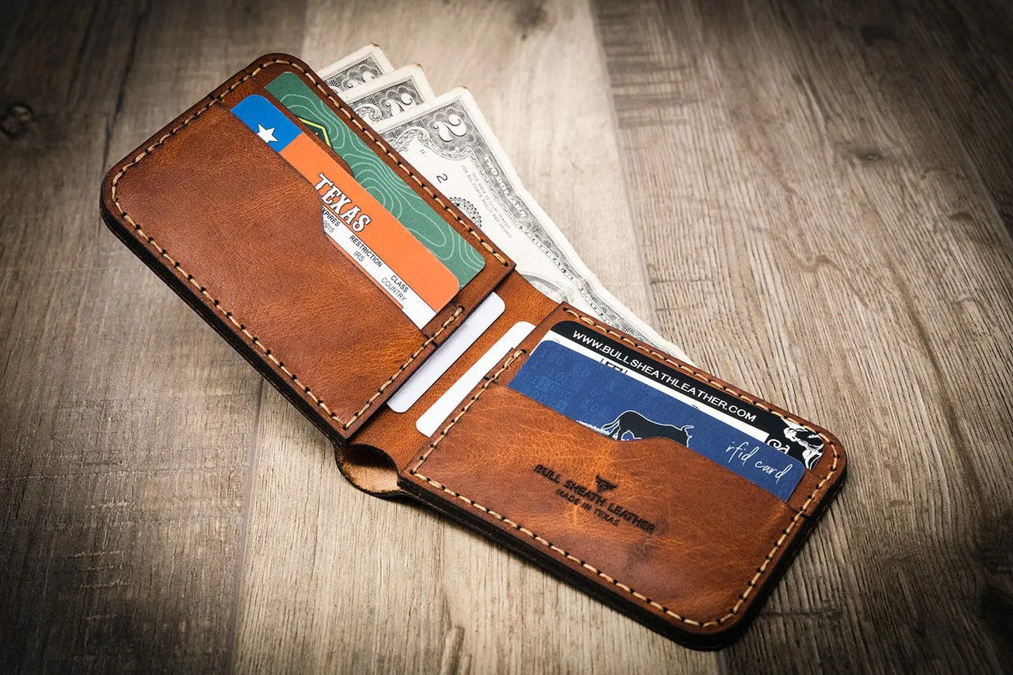 Western Bifold Wallet - Chestnut Brown