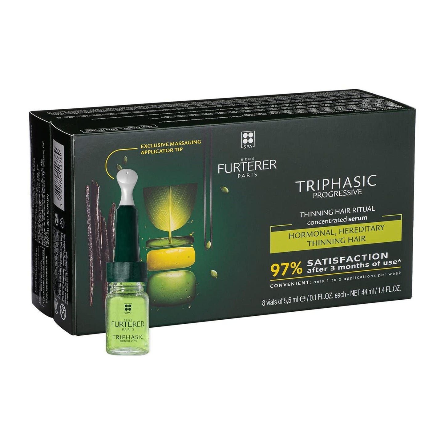 Rene Furterer Triphasic Progressive Concentrated Serum 8 vials of 1.4 oz / 44ml