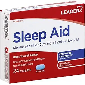Leader Night Time Sleep Aid 25Mg Softgels 12