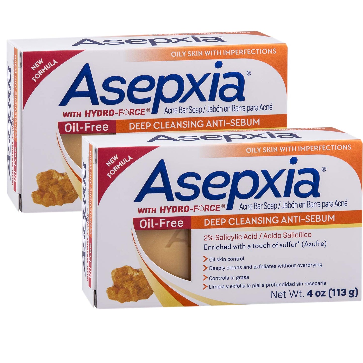 Asepxia Oil-Free Deep Cleansing Anti-Sebum Acne Bar Soap 4.0 oz