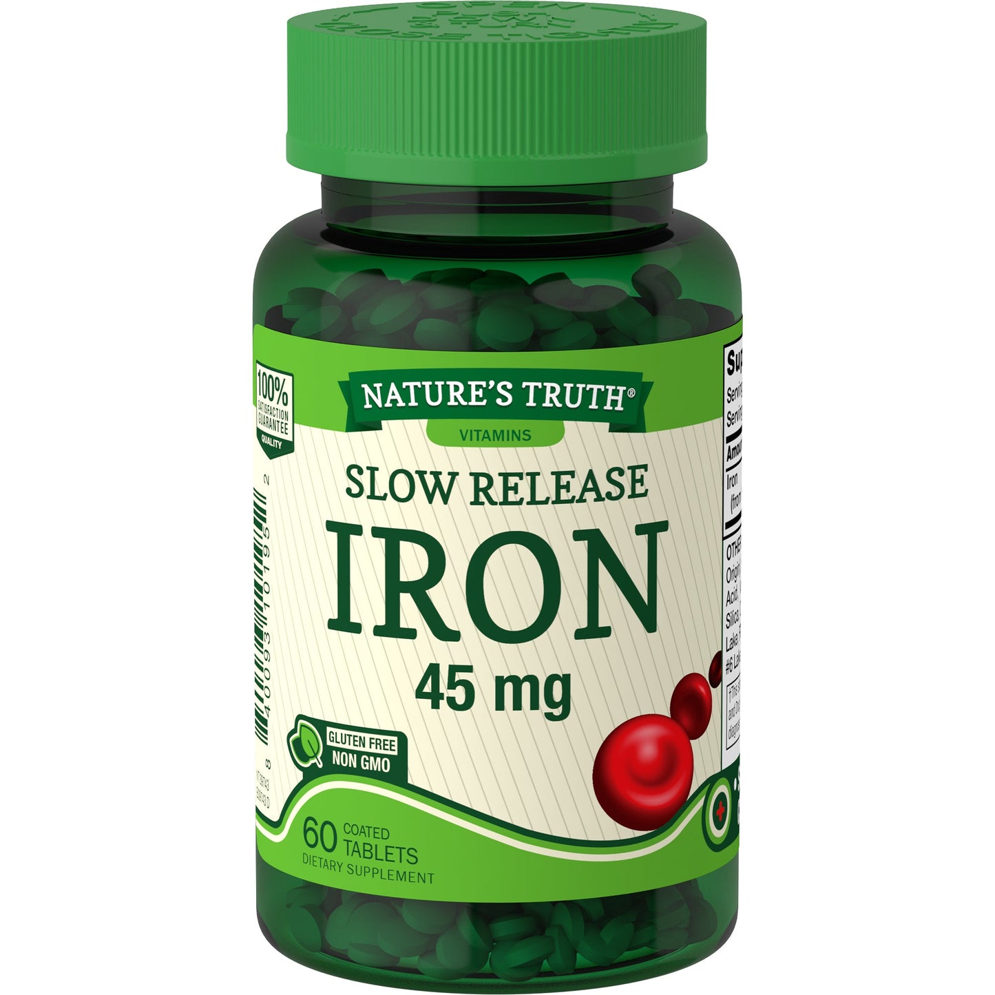Nature's Truth Slow Release Tablets 45 Mg Iron
