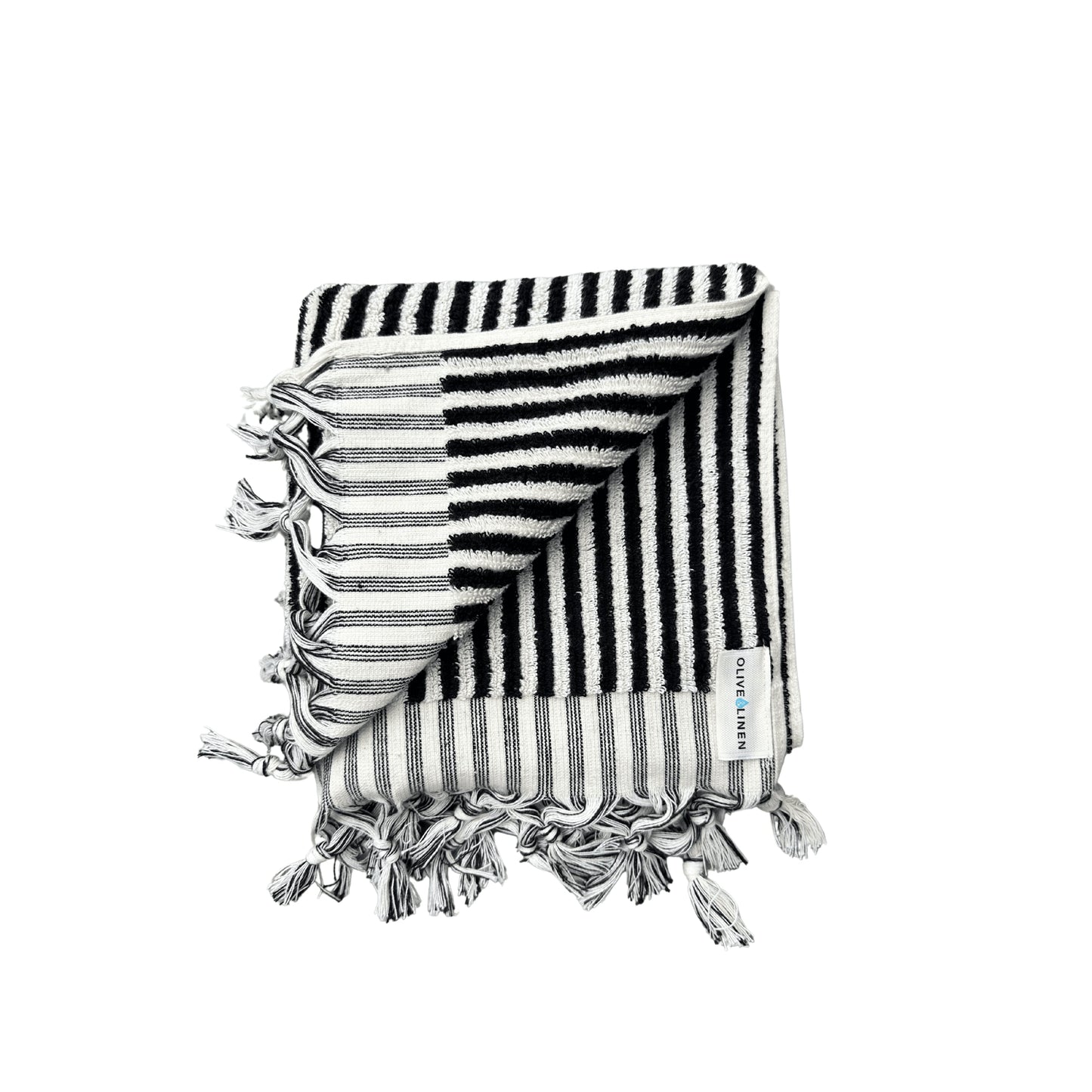 Striped Turkish Terry Hand Towel