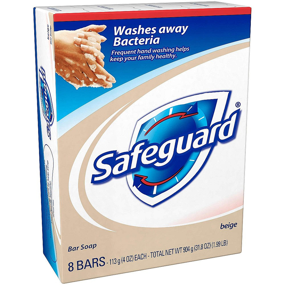 Safeguard Deodorant Bar Soap, Beige 4 Oz