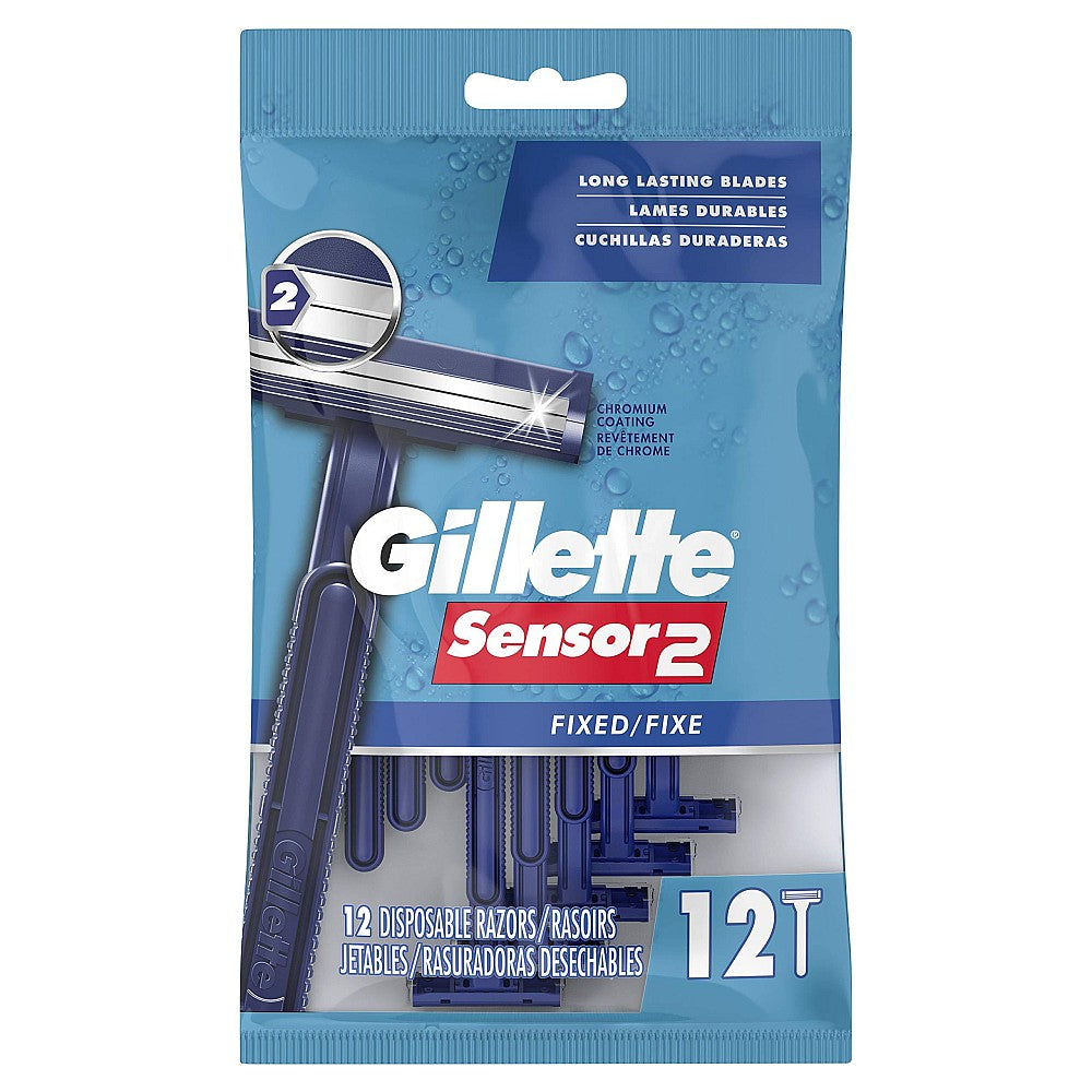 Gillette Sensor2 Fixed Head Disposable Razors