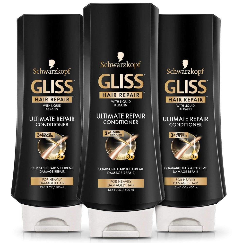 Gliss Hair Repair Conditioner, Ultimate Repair, 13.6 Ounce