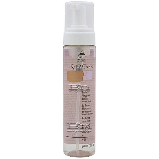 Avlon KeraCare Foam WrapSet Lotion Extra Hold Formula 8 oz