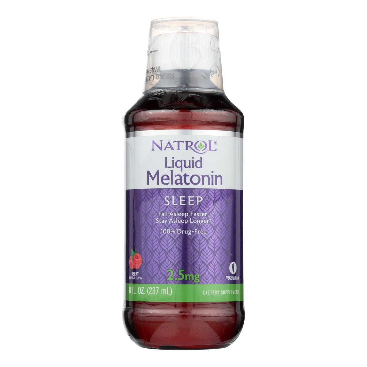 Natrol Liquid Sleep 2.5 Mg Berry Melatonin 8 Fl Oz