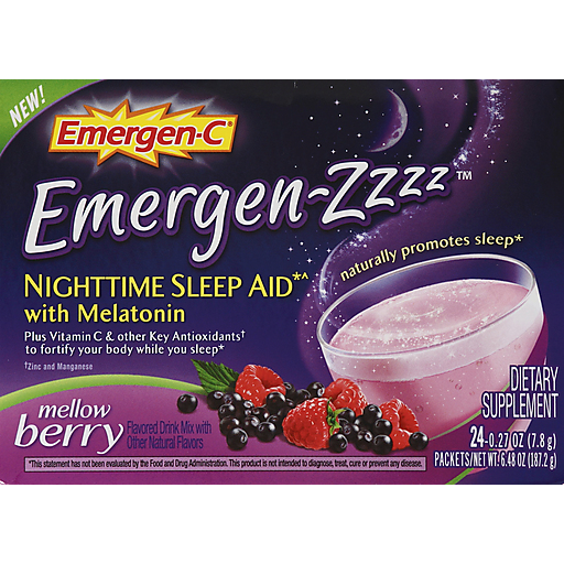 Emergen-C Emergen-Zzzz Mellow Berry Nighttime Sleep Aid