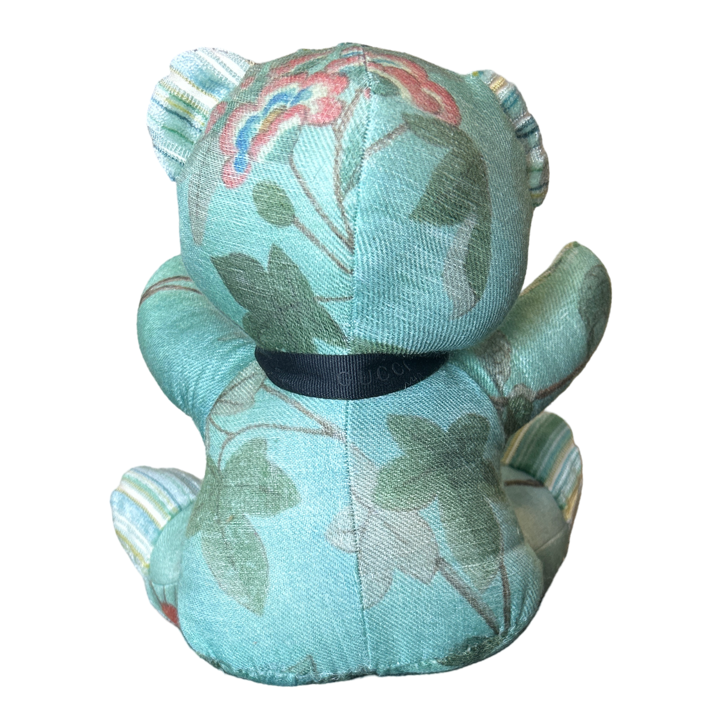 Chinoiserie Tree of Life Vintage Silk Scarf Patchwork Teddy Bear