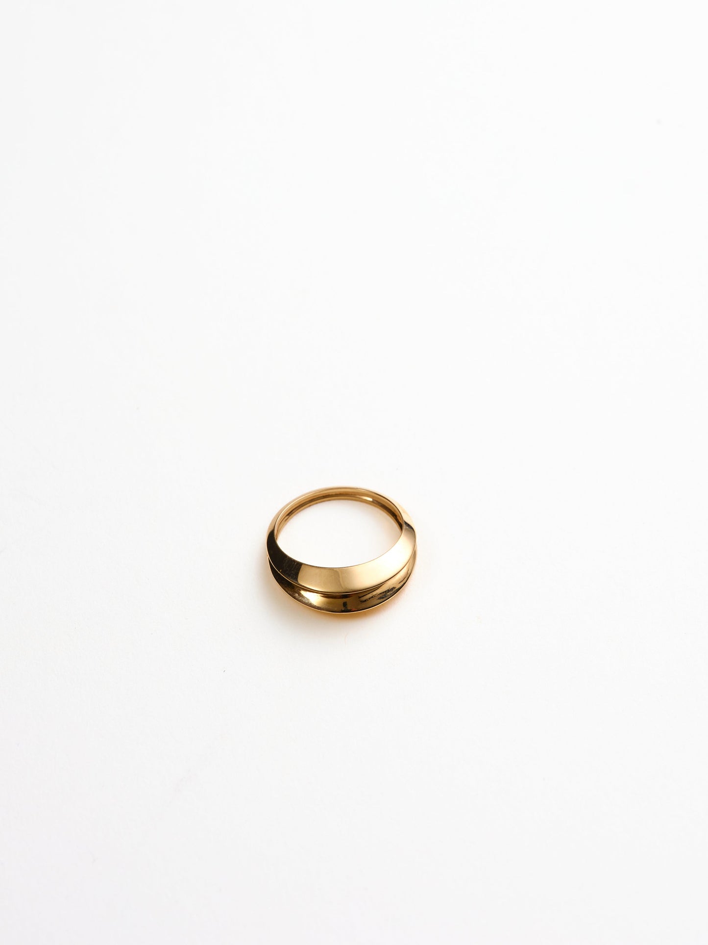 Alfie Groove Dome Ring 14k Recycled Solid Gold