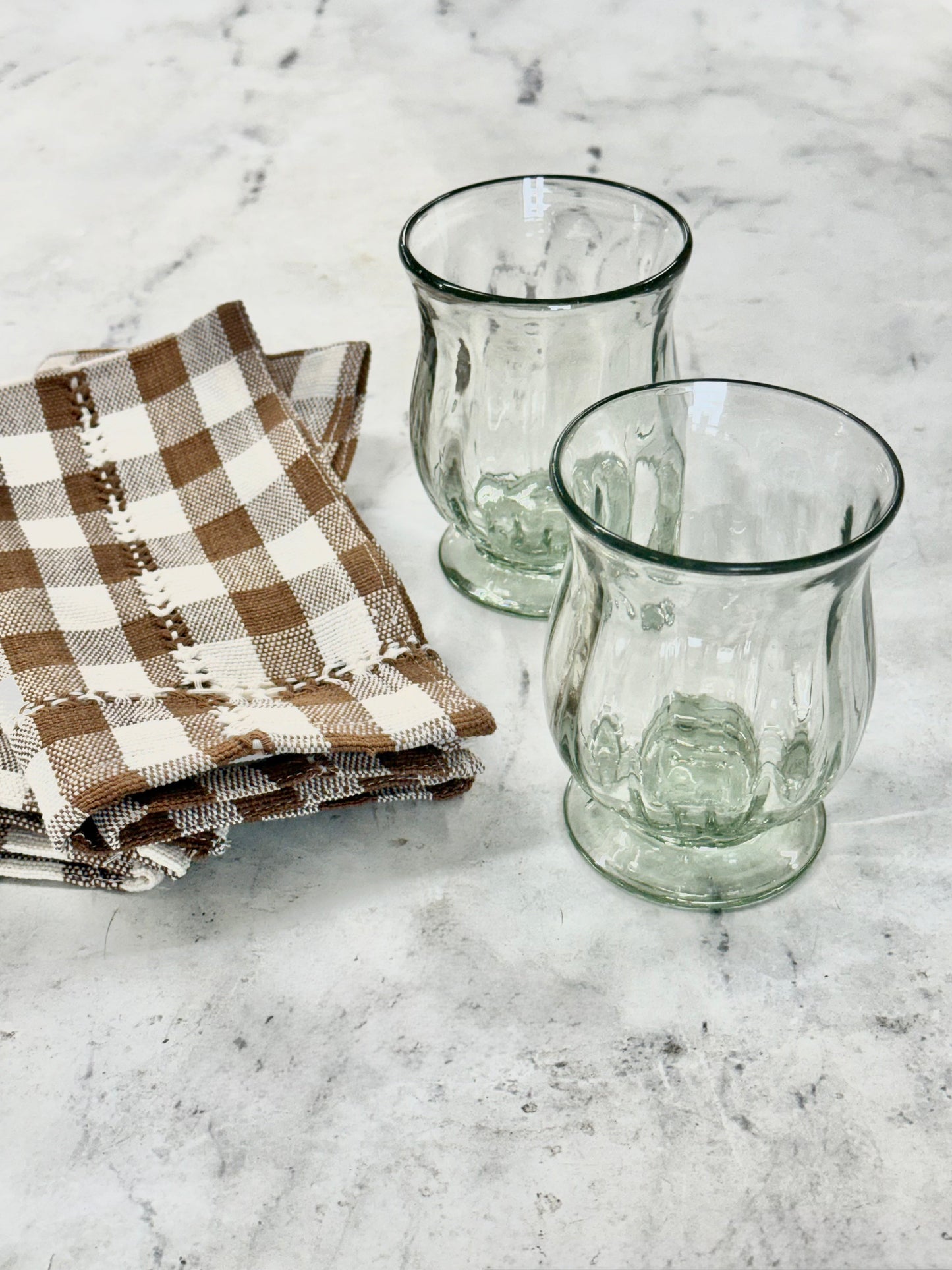 Handblown Estelle Glass, Set of 2