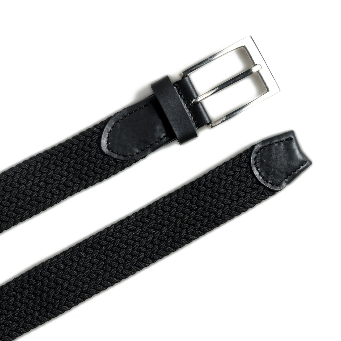 Braided Black Canvas Belt - Osadia Concept Store