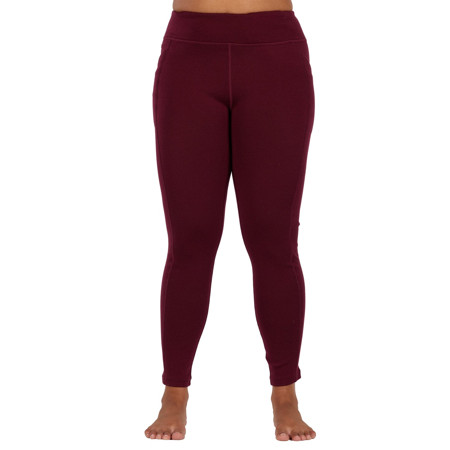 Women's Heavyweight Wool Leggings Thermal Base Layer Bottom - 100% Merino Wool