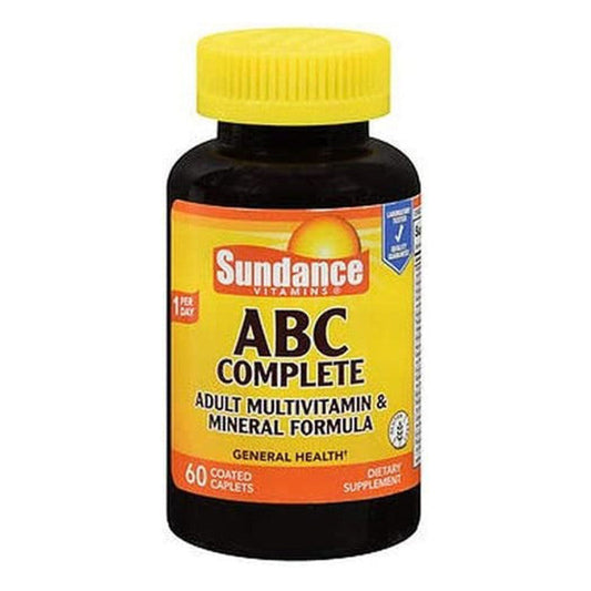 Sundance Vitamins ABC Complete Adult Multivitamin & Mineral Formula - 60 Coated Caplets