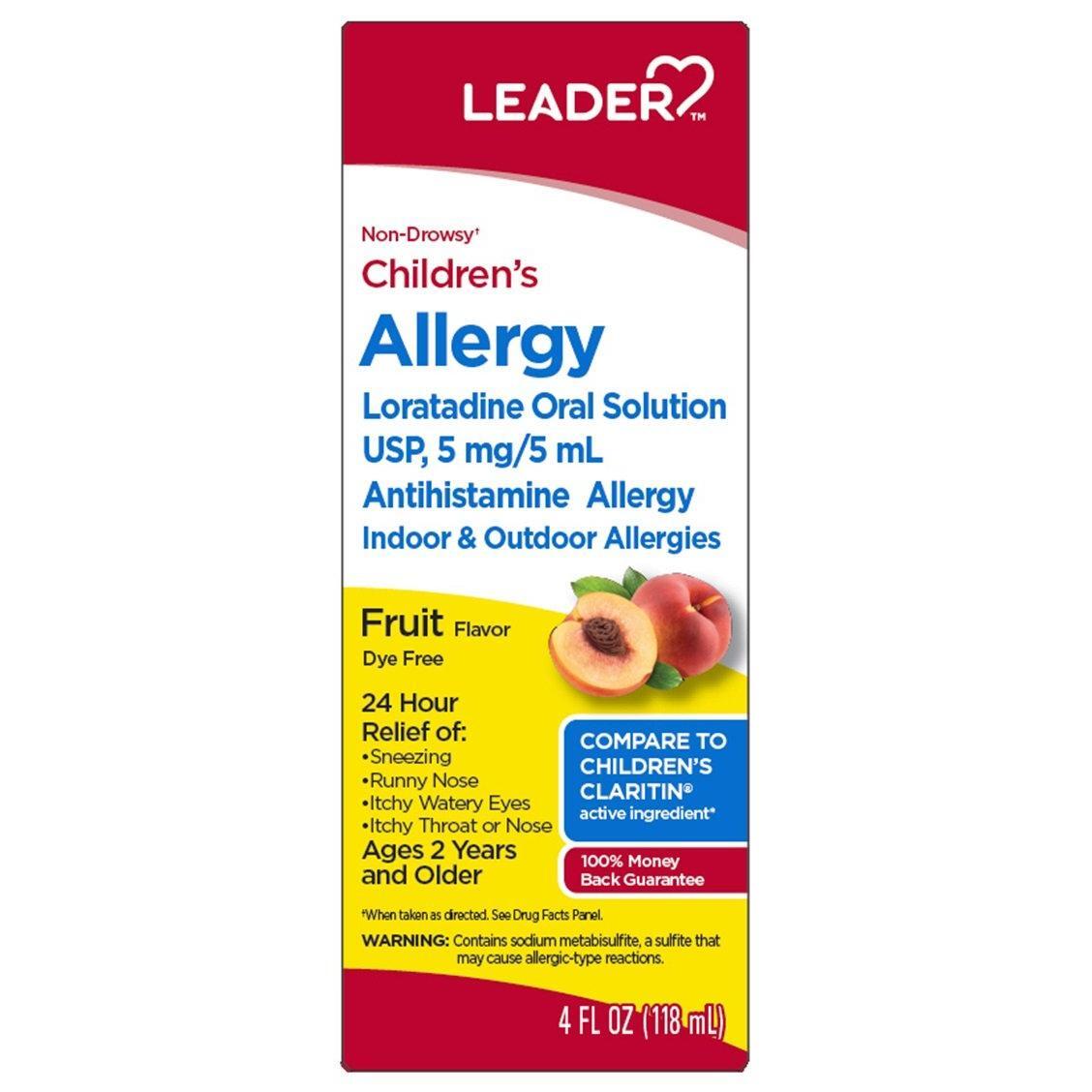 Leader Children's Allergy Solution Fruit Flavor 4oz