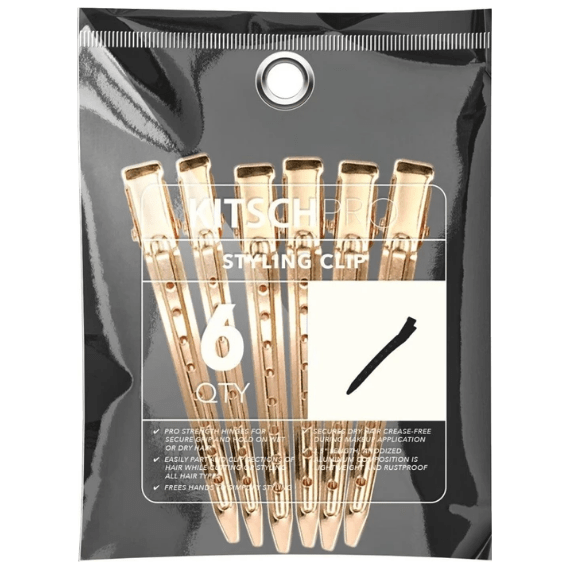 Kitsch Styling Clip 6pcs - Gold
