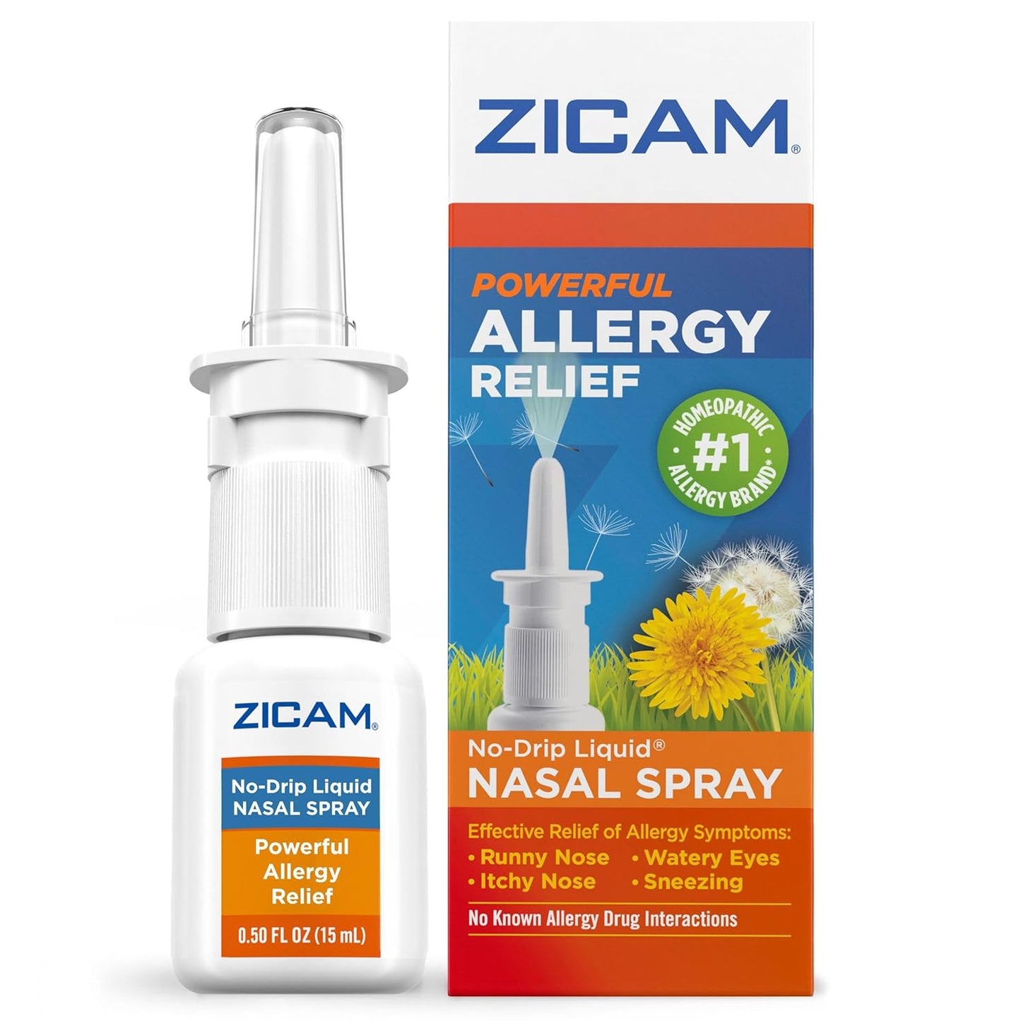 Zicam Allergy Relief Homeopathic Nasal Solution Pump 0.5 fl oz