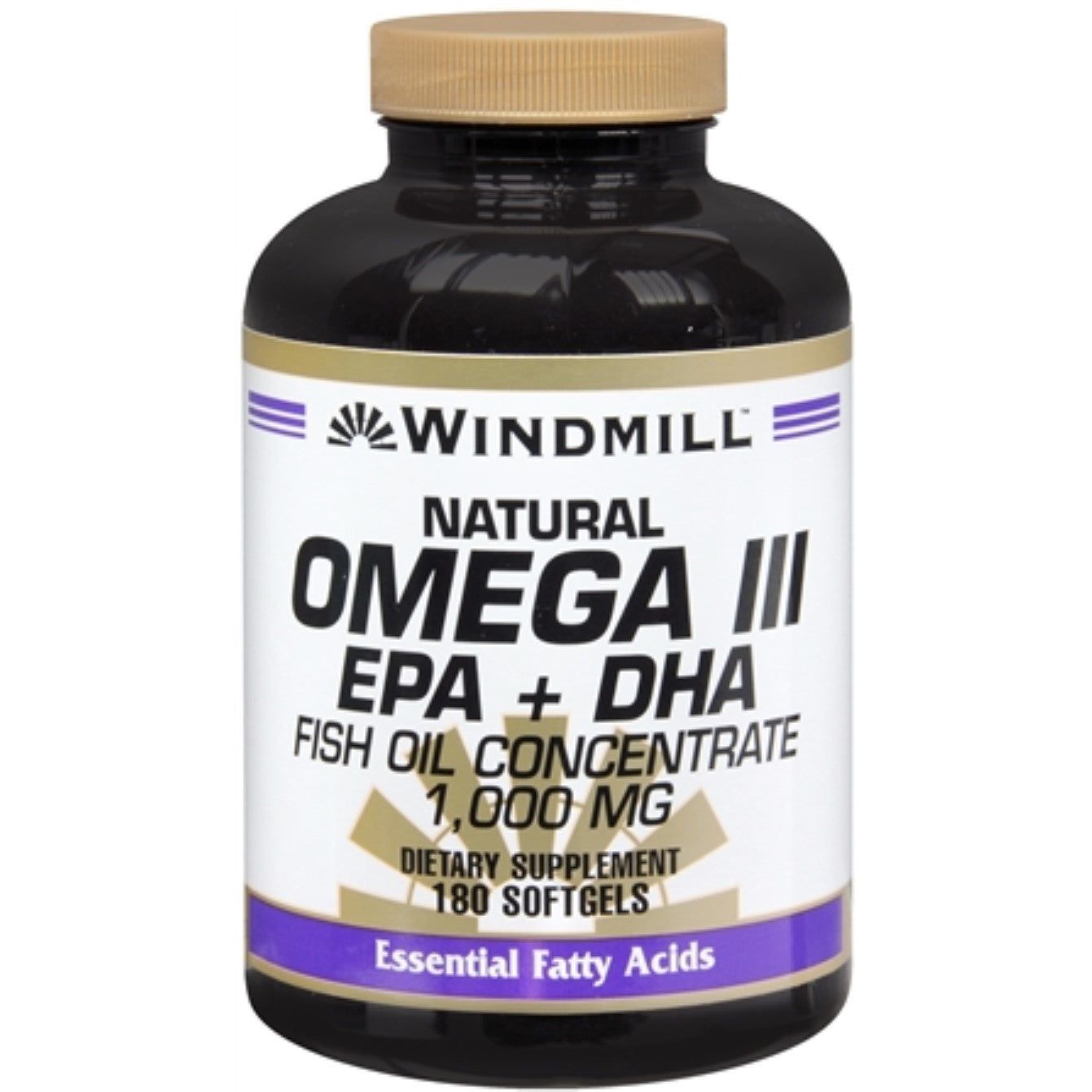 Windmill Omega III EPA + DHA Softgels Natural 180 Soft Gels